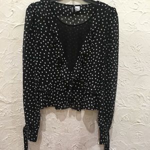Polka dot blouse